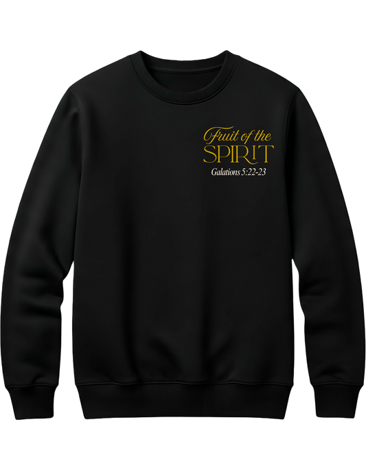 Black Fruit of the Spirit Crewneck Sweatshirt