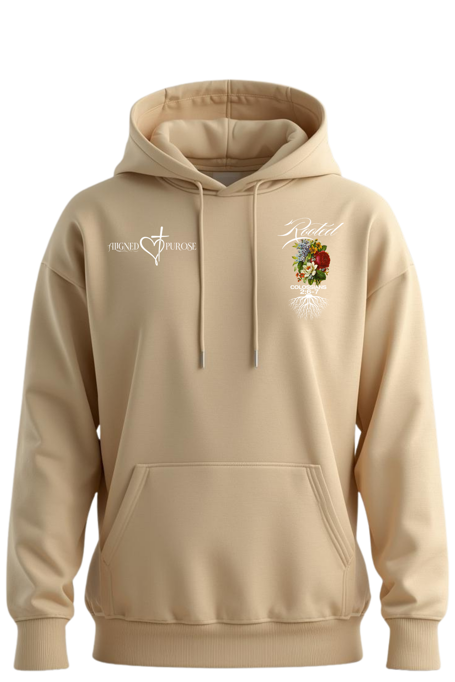 Beige Rooted Hoodie