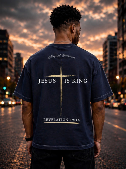 Jesus is King Mid-Length Tee