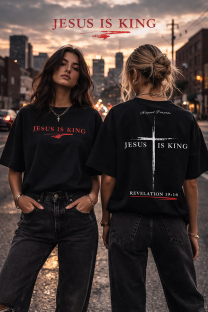 Jesus is King Mid-Length Tee