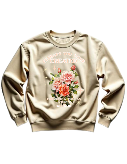 WMNS Time Such as This- Esther
 Crewneck Sweatshirts