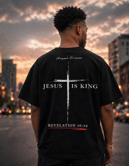Jesus is King Mid-Length Tee