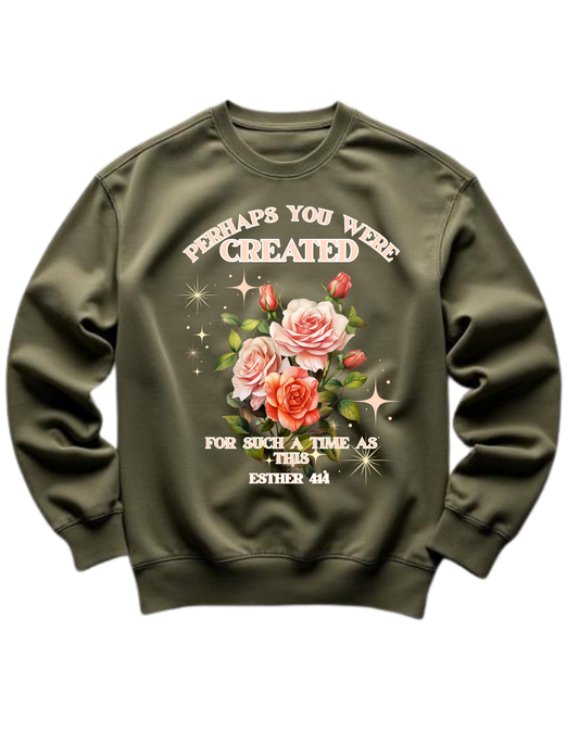 WMNS Time Such as This- Esther
 Crewneck Sweatshirts