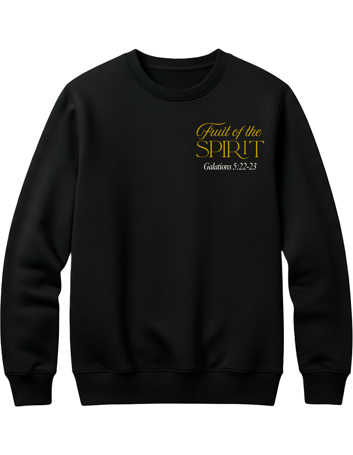 Black Fruit of the Spirit Crewneck Sweatshirt