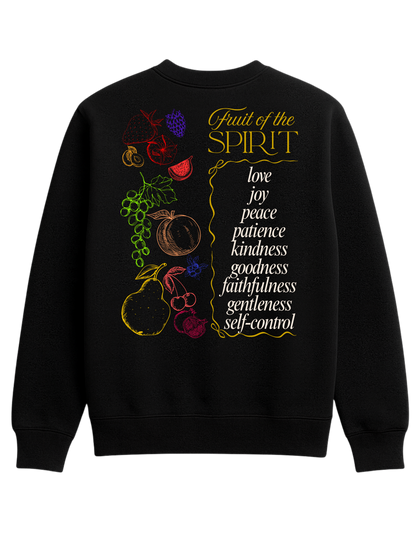 Black Fruit of the Spirit Crewneck Sweatshirt