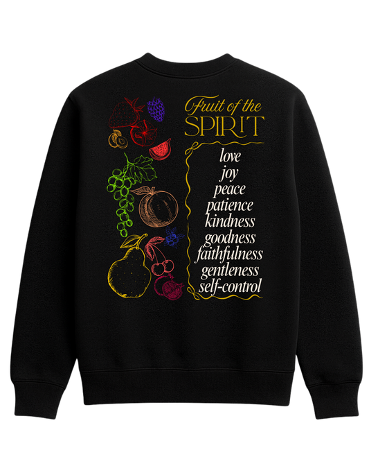 Black Fruit of the Spirit Crewneck Sweatshirt
