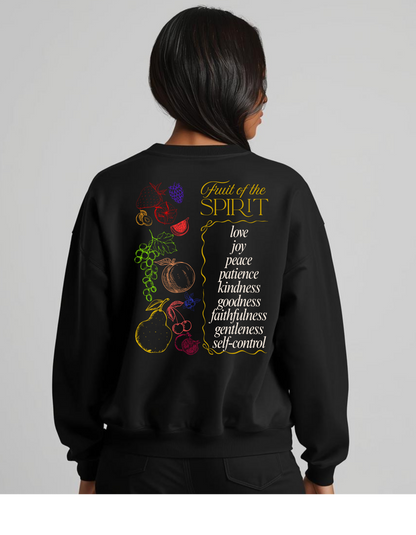 Black Fruit of the Spirit Crewneck Sweatshirt