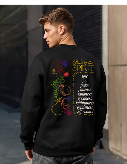 Black Fruit of the Spirit Crewneck Sweatshirt