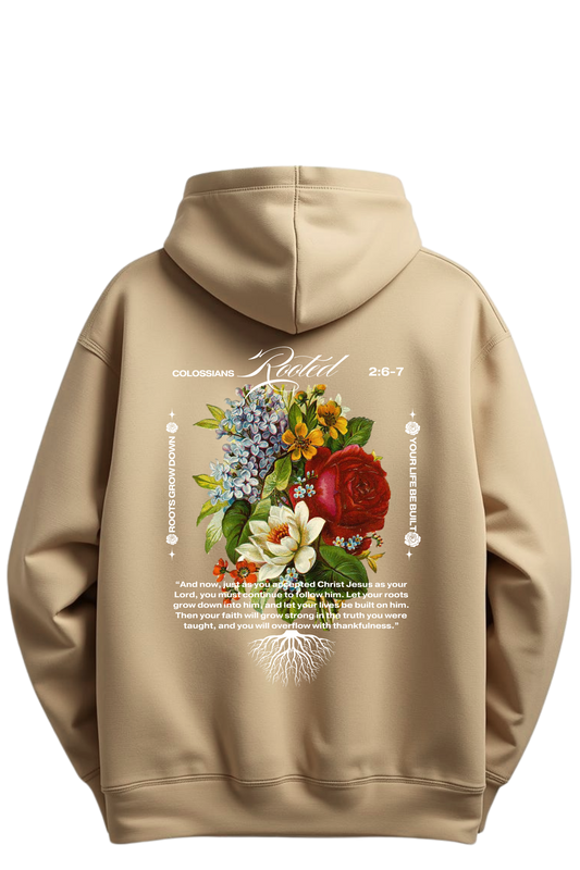 Beige Rooted Hoodie