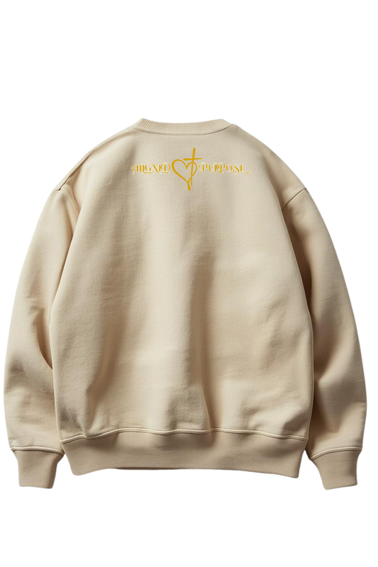 Beige Rooted Crewneck Sweatshirt